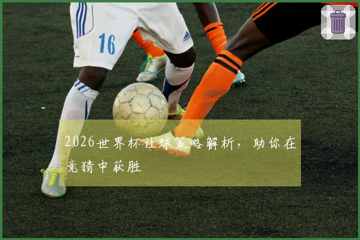 2026世界杯让球策略解析，助你在竞猜中获胜
